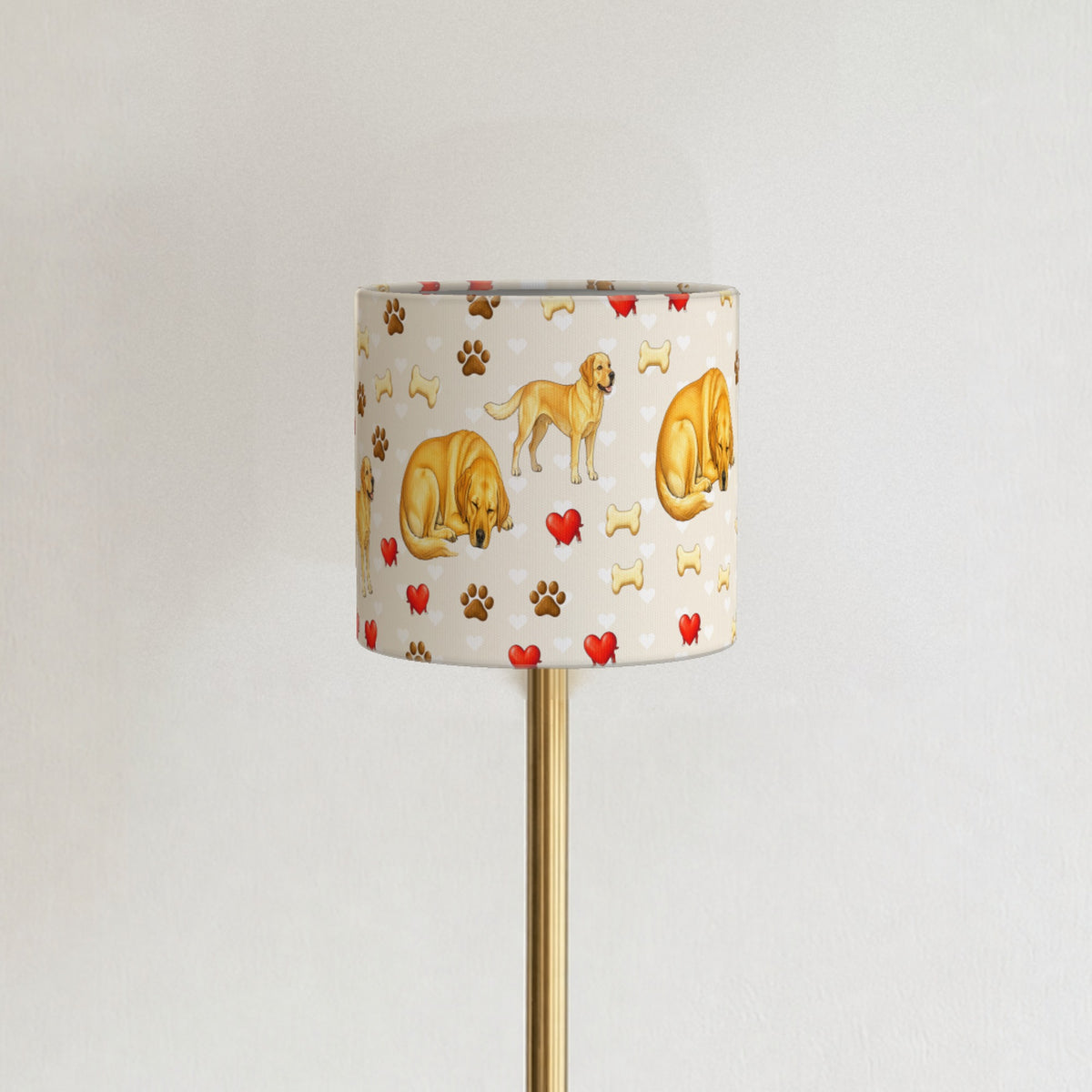 Cream Labrador Love II lampshade - 20cm x 18.5cm Ceiling - photo 3