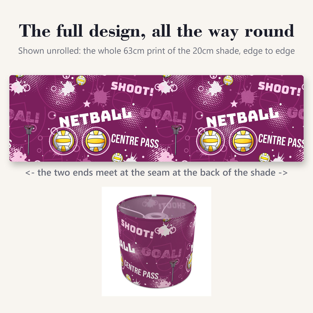 Berry Netball Star II lampshade - 20cm x 18.5cm Ceiling - photo 9