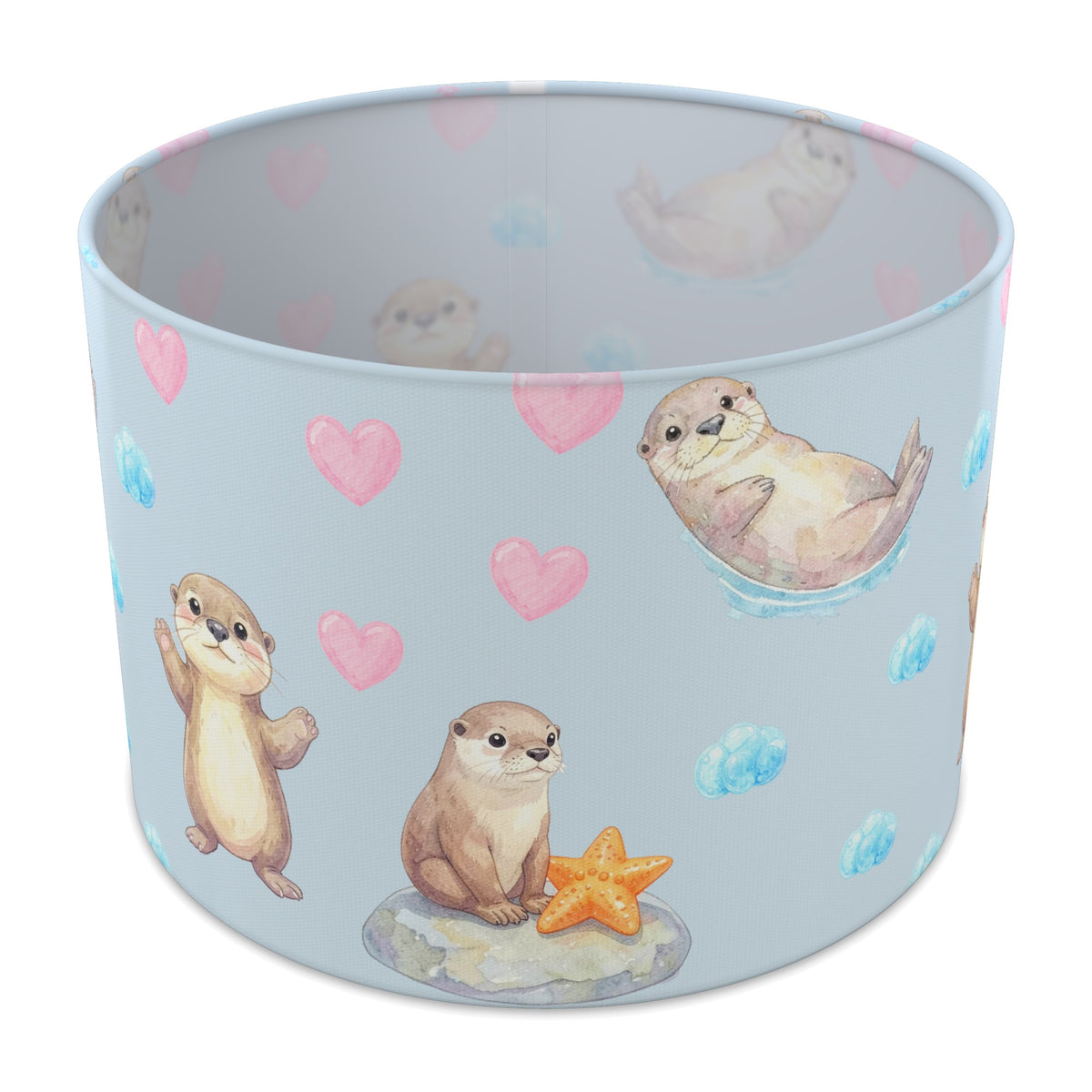 Sky Otter Friends II lampshade - 30cm x 21cm Table