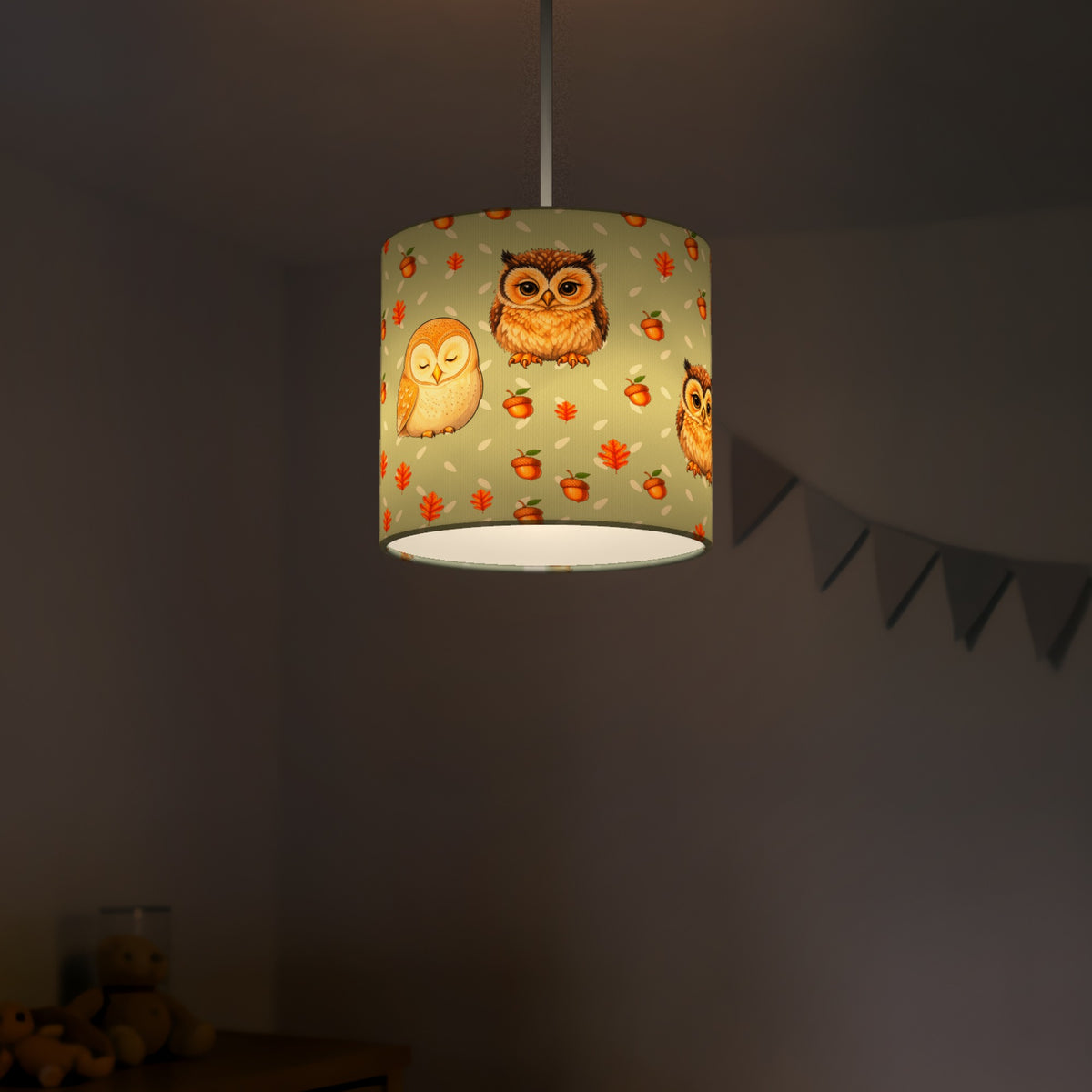 Sage Night Owls II lampshade - 20cm x 18.5cm Ceiling - photo 5