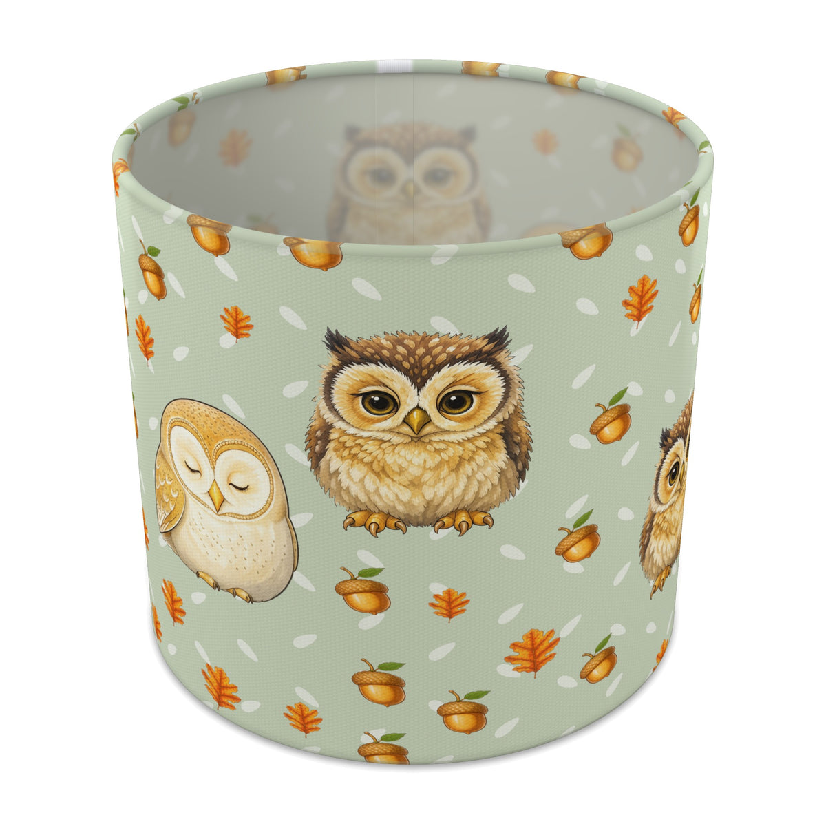 Sage Night Owls II lampshade - 20cm x 18.5cm Table