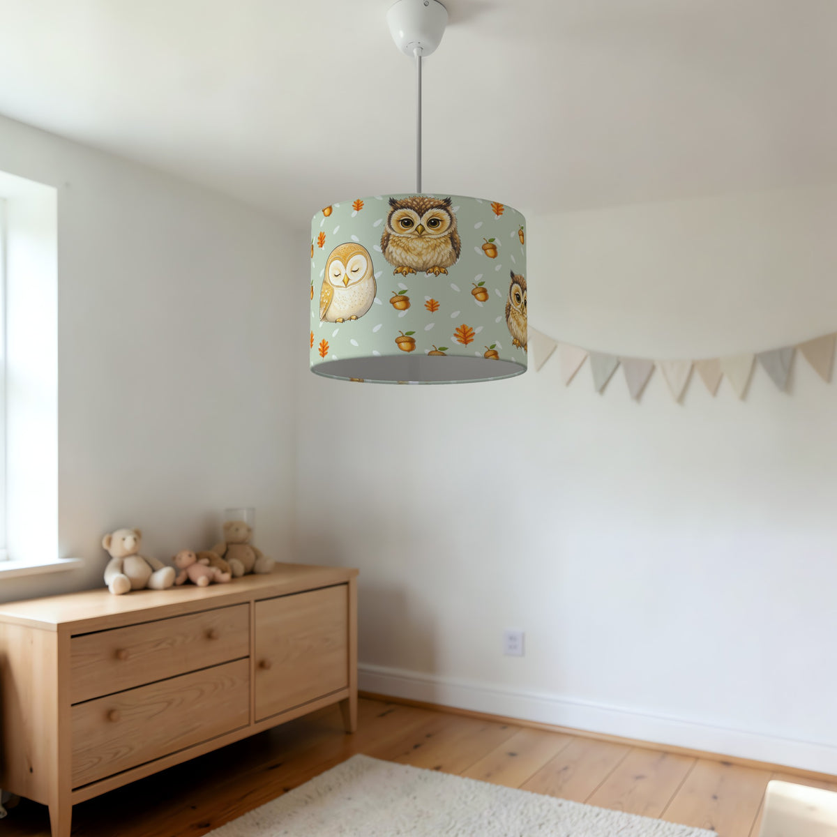 Sage Night Owls II lampshade - 20cm x 18.5cm Ceiling - photo 3