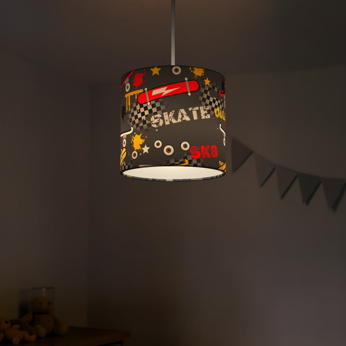 Concrete Skate Park II lampshade - 20cm x 18.5cm Ceiling - photo 5