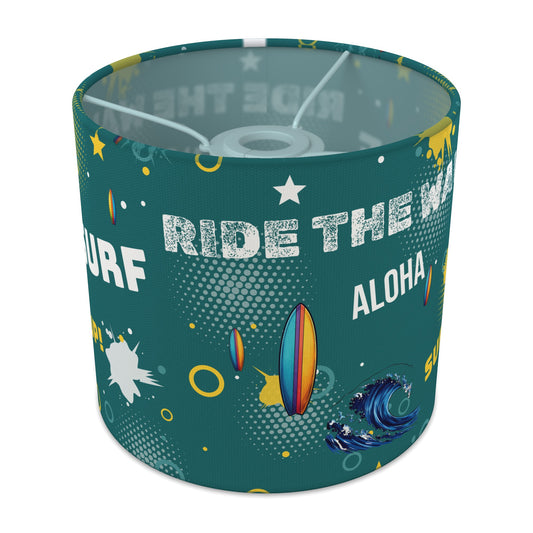 Teal Surf's Up II lampshade - 20cm x 18.5cm Ceiling - main photo