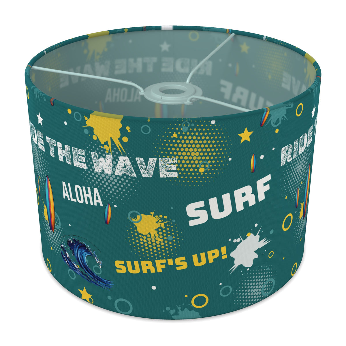 Teal Surf's Up II lampshade - 30cm x 21cm Ceiling
