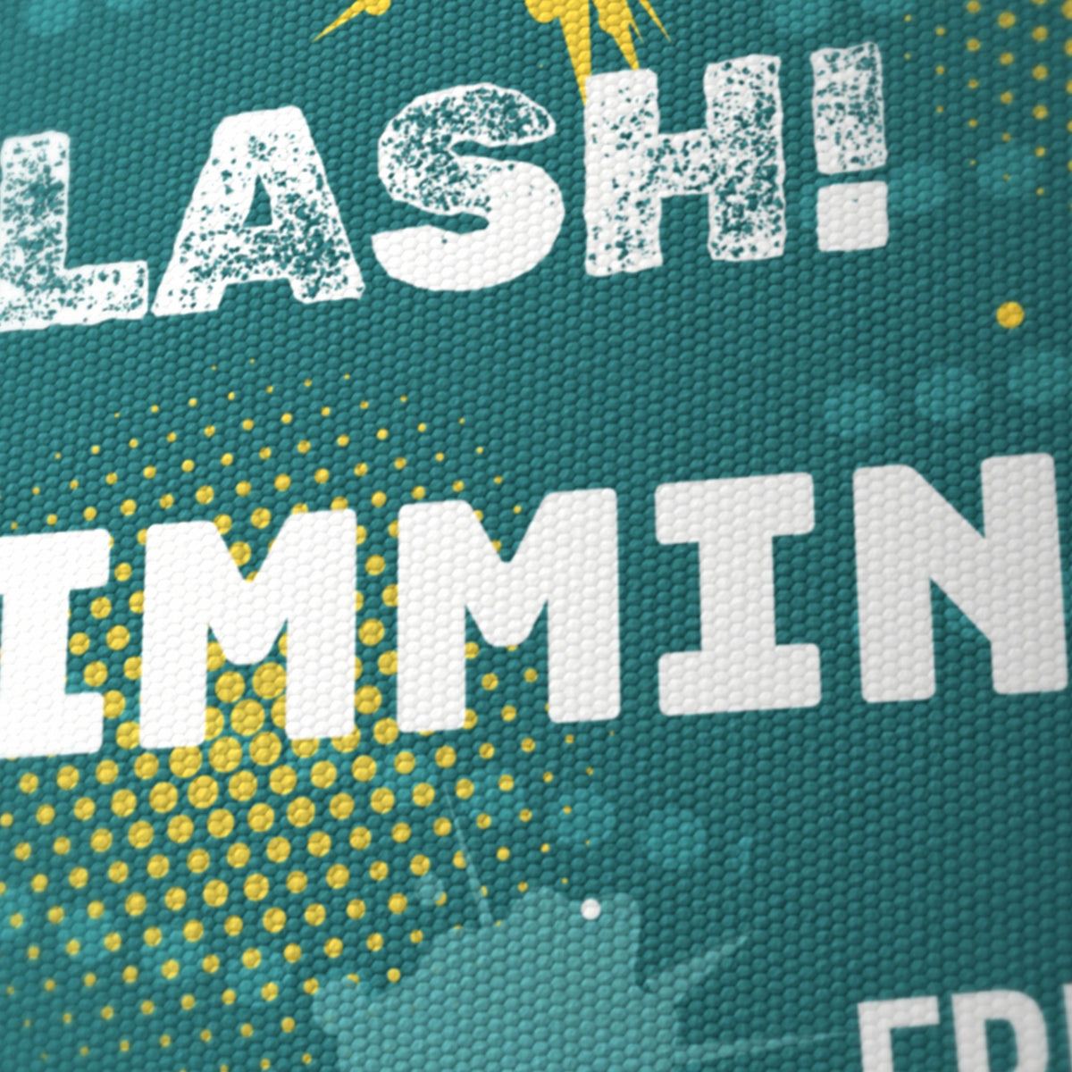 Teal Splash Swimming II lampshade - 20cm x 18.5cm Ceiling - photo 6