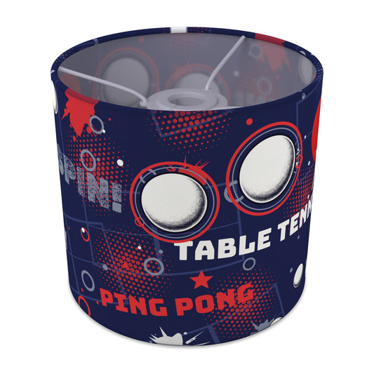 Navy Ping Pong Rally II lampshade - 20cm x 18.5cm Ceiling - main photo