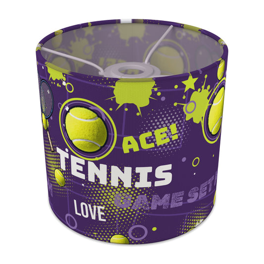 Purple Tennis Ace II lampshade - 20cm x 18.5cm Ceiling - main photo