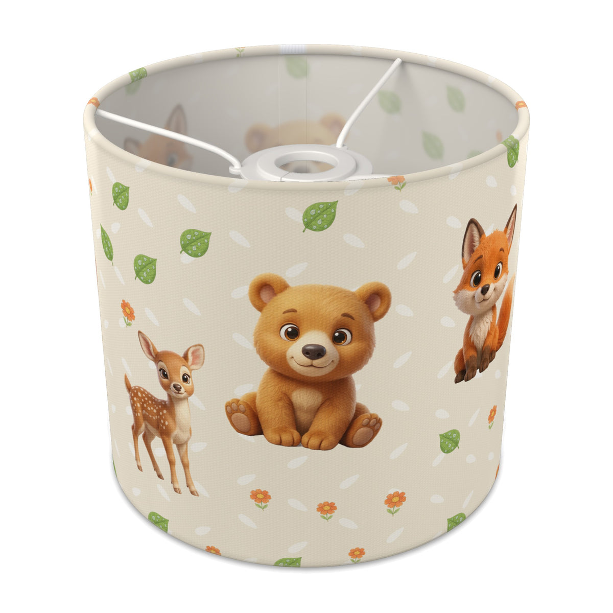 Cream Baby Woodland Friends II lampshade - 20cm x 18.5cm Ceiling - main photo