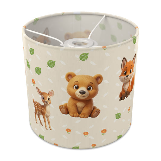 Cream Baby Woodland Friends II lampshade - 20cm x 18.5cm Ceiling - main photo