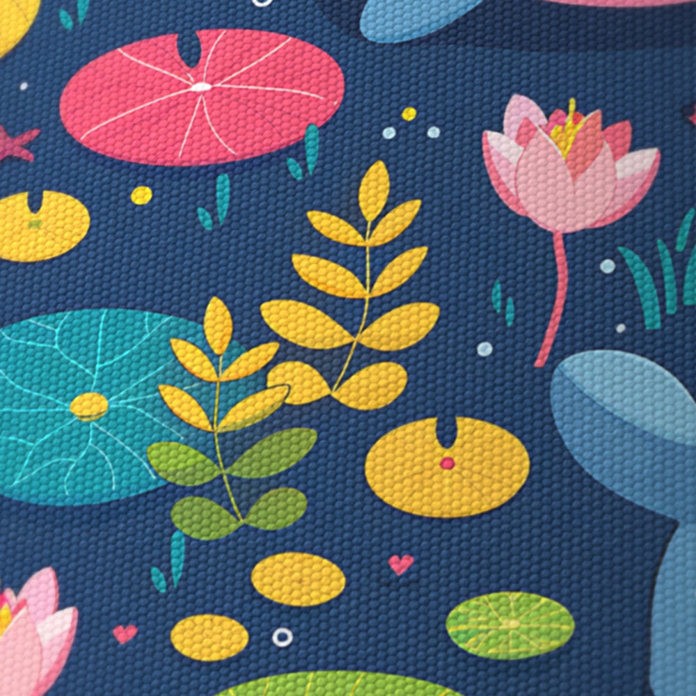 Manatee Lilypads Flowers lampshade