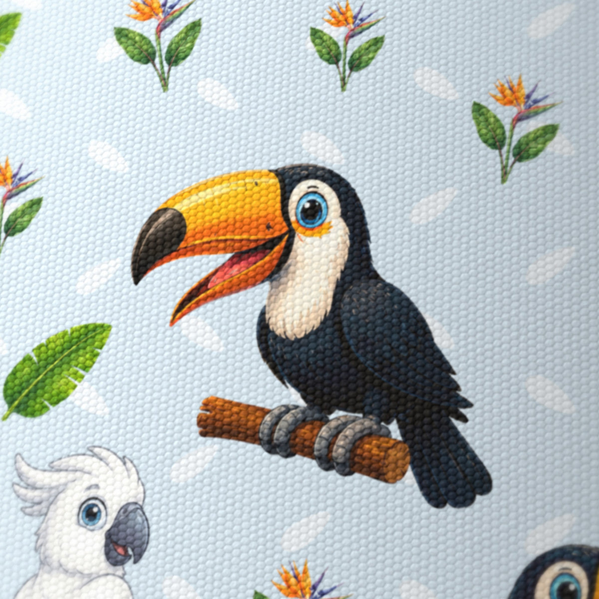 Sky Bird Friends II lampshade - 20cm x 18.5cm Ceiling - photo 6
