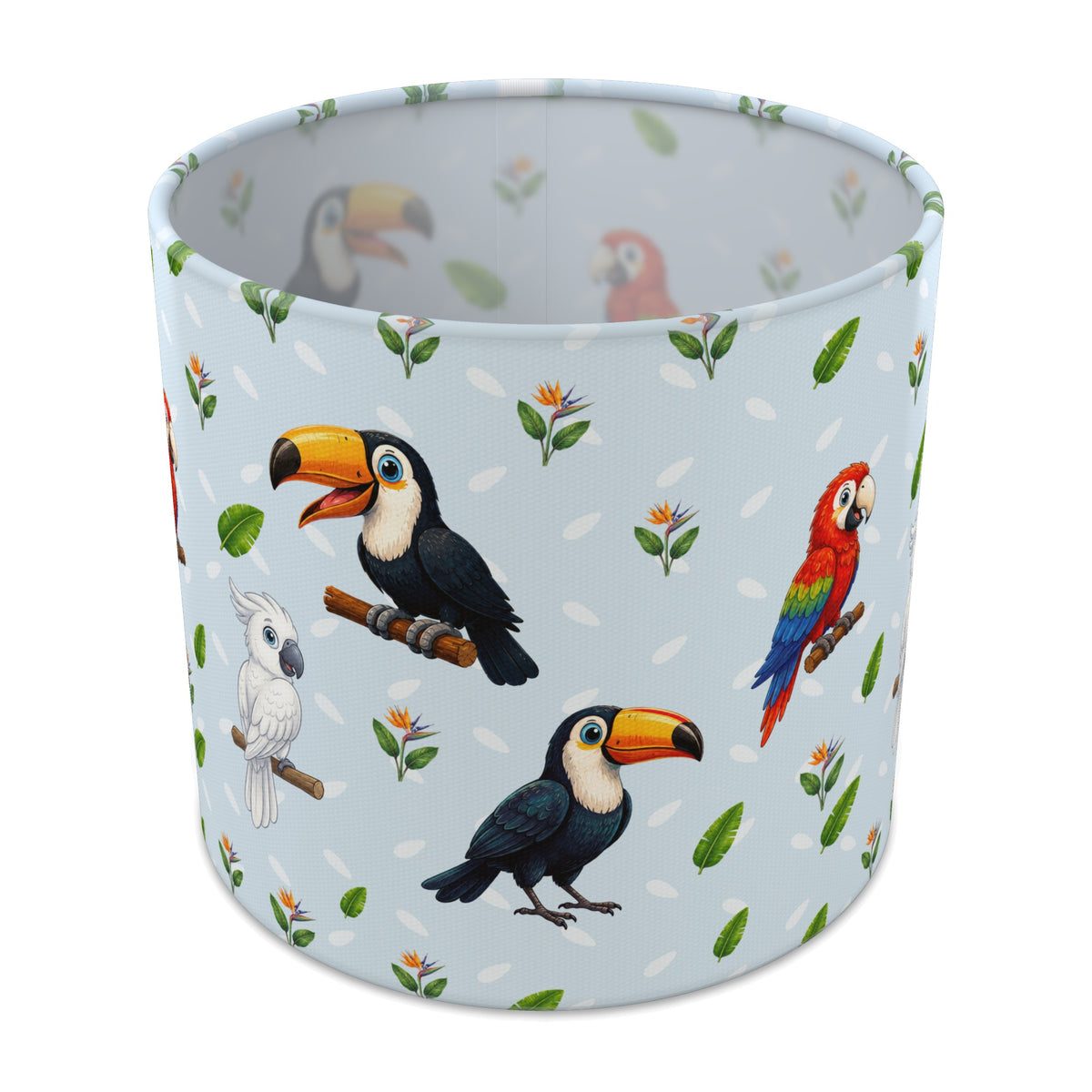 Sky Bird Friends II lampshade - 20cm x 18.5cm Table