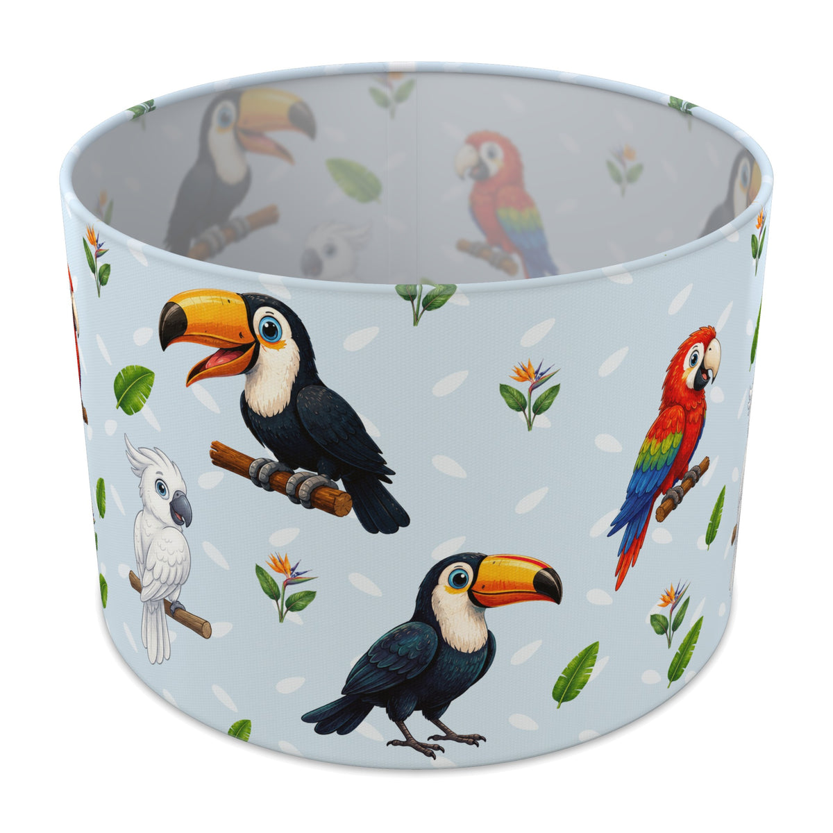 Sky Bird Friends II lampshade - 30cm x 21cm Table