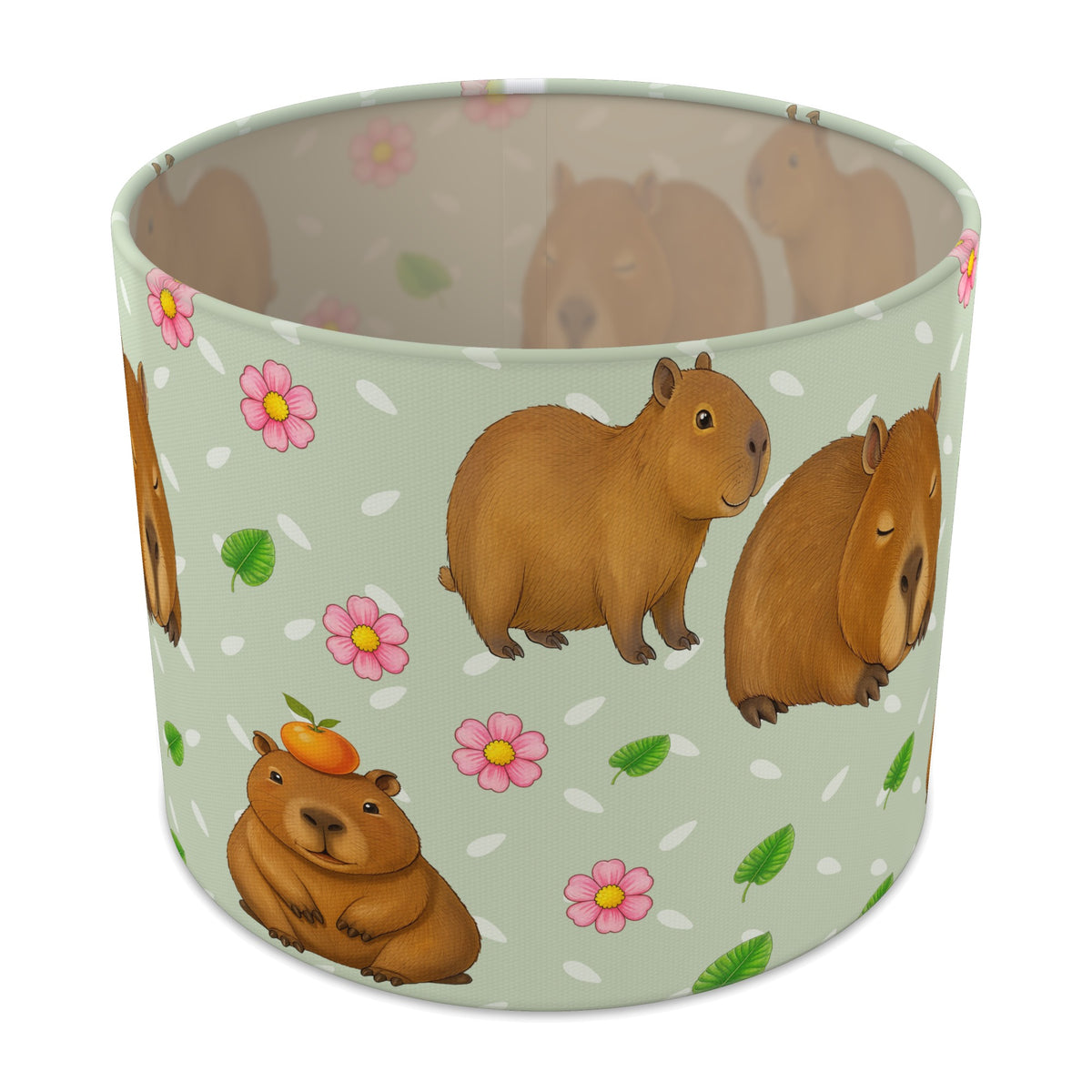 Sage Capybara Chill II lampshade - 25cm x 20cm Table