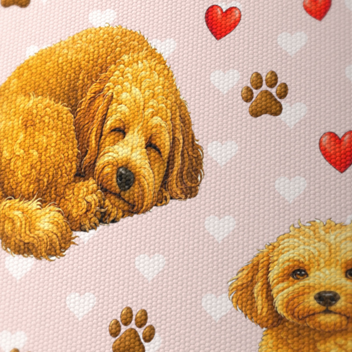 Blush Cockapoo Love II lampshade - 20cm x 18.5cm Ceiling - photo 6