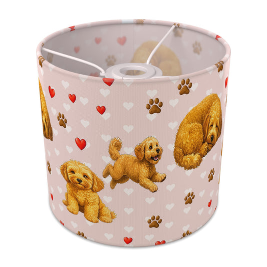 Blush Cockapoo Love II lampshade - 20cm x 18.5cm Ceiling - main photo
