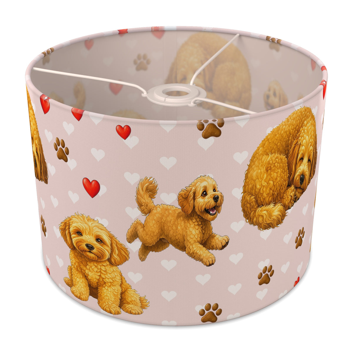 Blush Cockapoo Love II lampshade - 30cm x 21cm Ceiling
