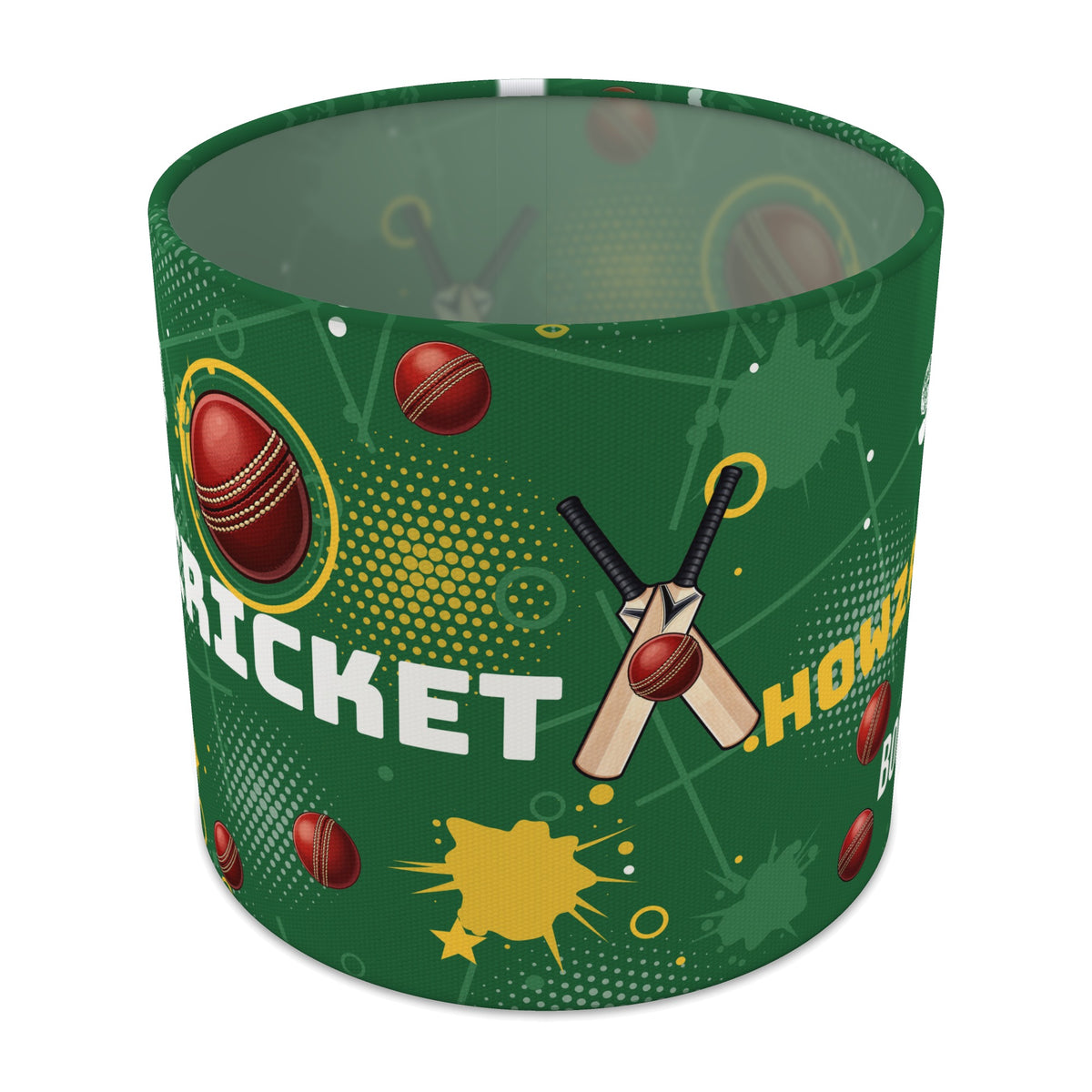 Pitch Cricket Crazy II lampshade - 20cm x 18.5cm Table