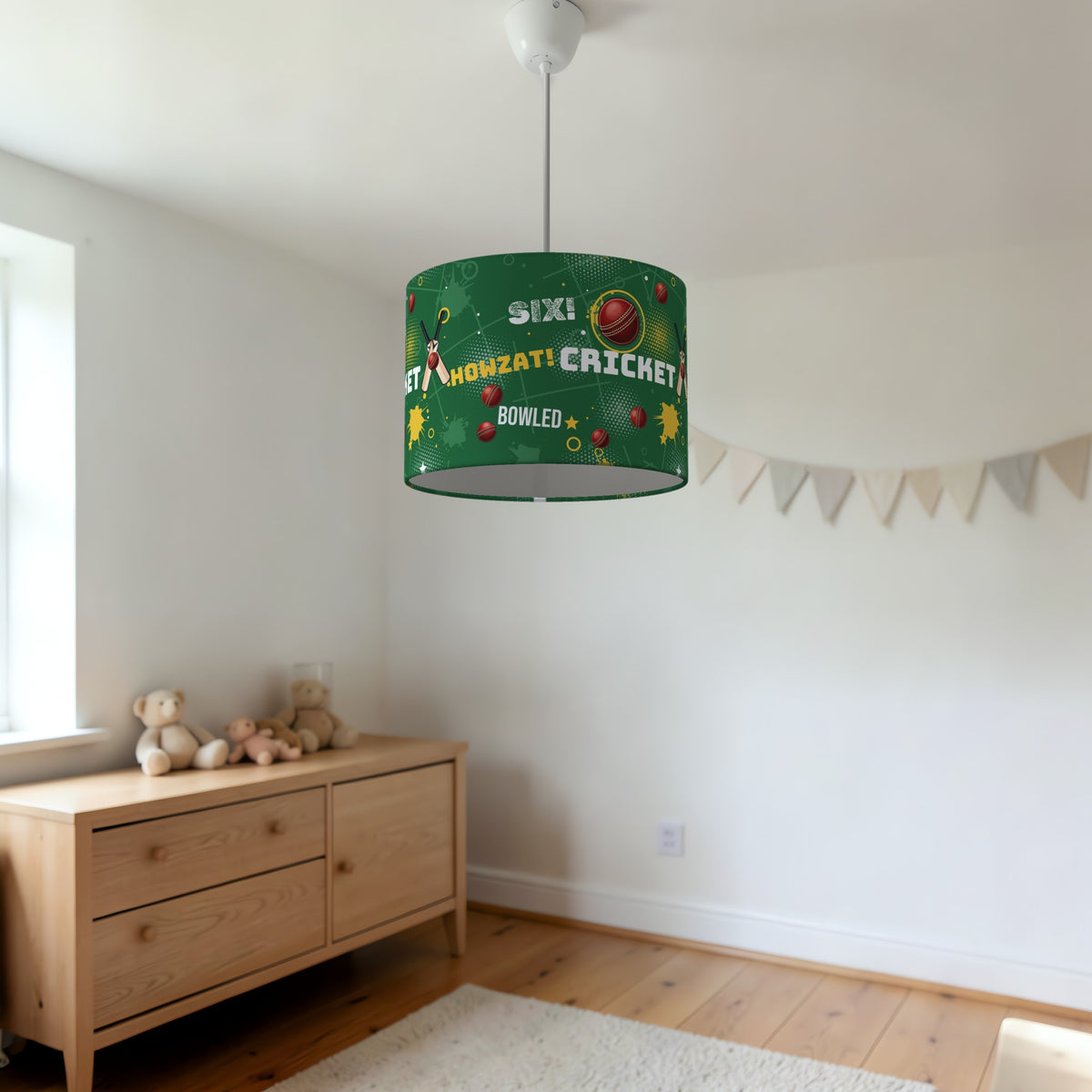 Pitch Cricket Crazy II lampshade - 20cm x 18.5cm Ceiling - photo 3