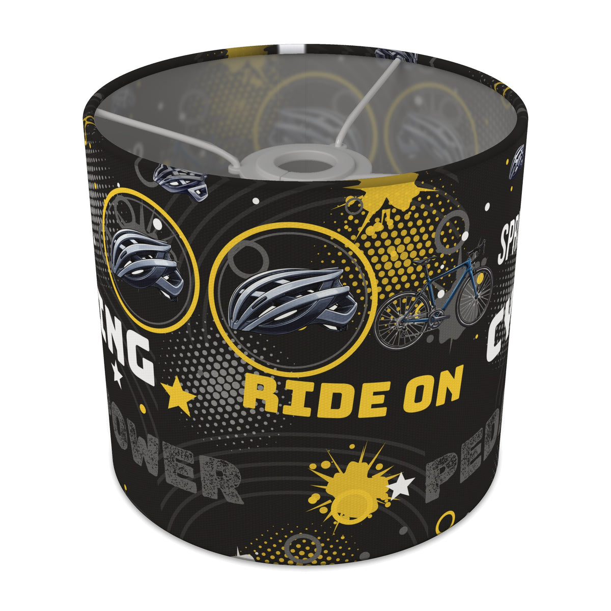 Black Pedal Power II lampshade - 20cm x 18.5cm Ceiling - main photo