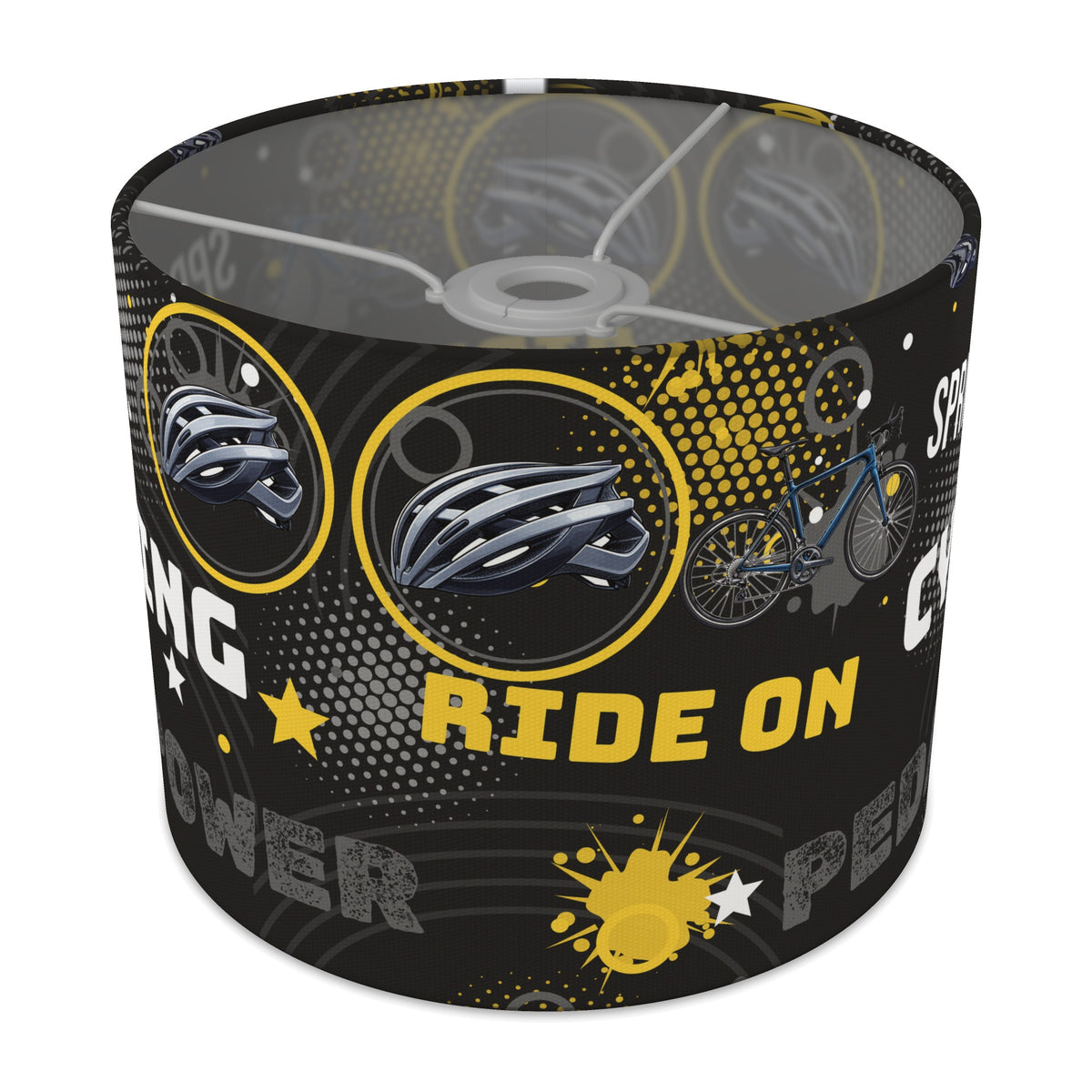 Black Pedal Power II lampshade - 25cm x 20cm Ceiling