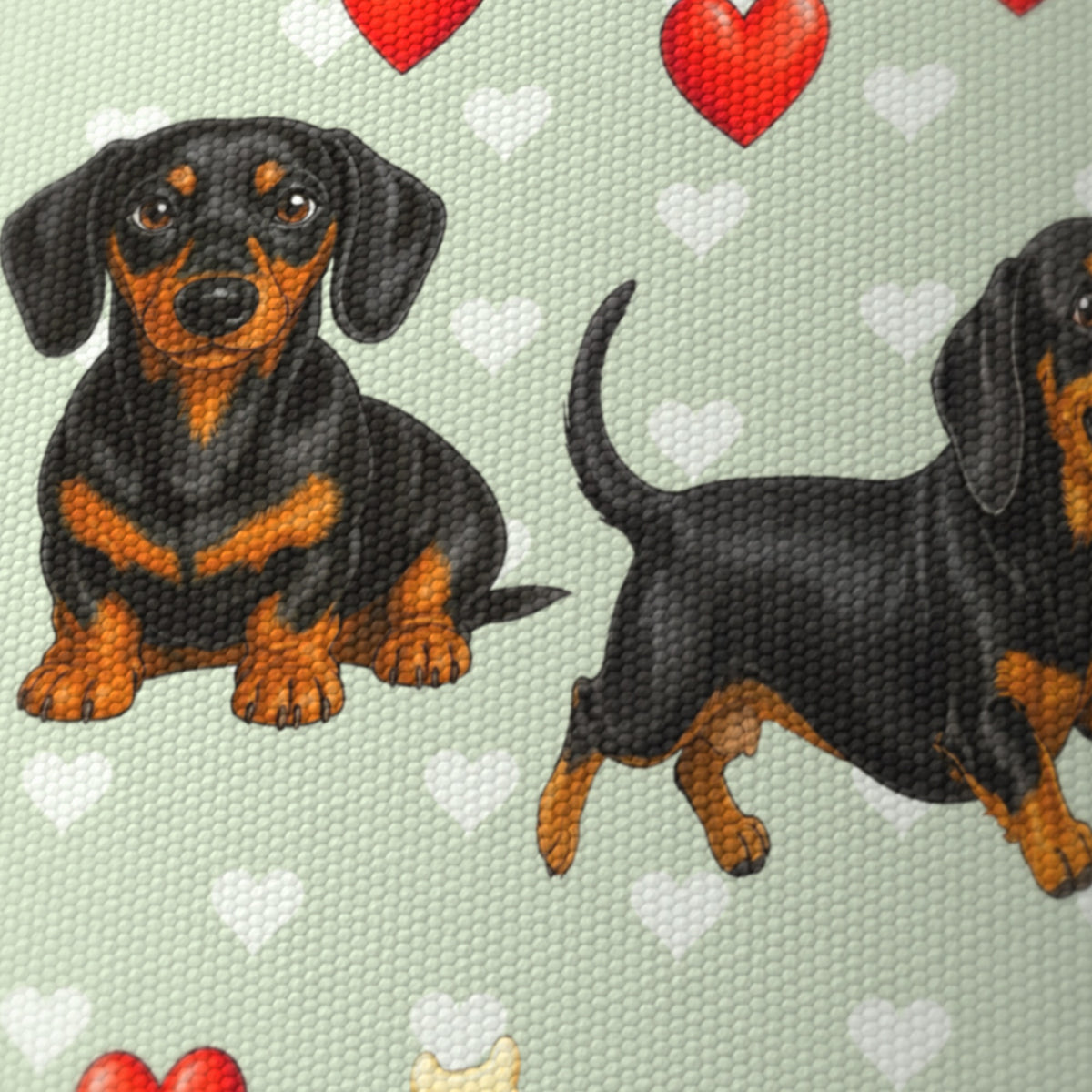 Sage Dachshund Love II lampshade - 20cm x 18.5cm Ceiling - photo 6