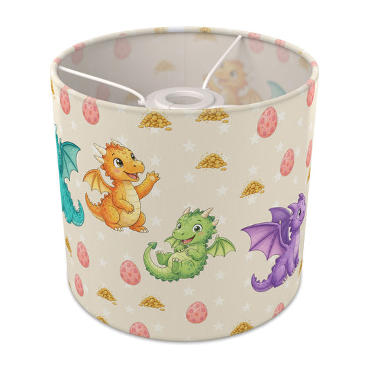 Cream Dragons II lampshade - 20cm x 18.5cm Ceiling - main photo