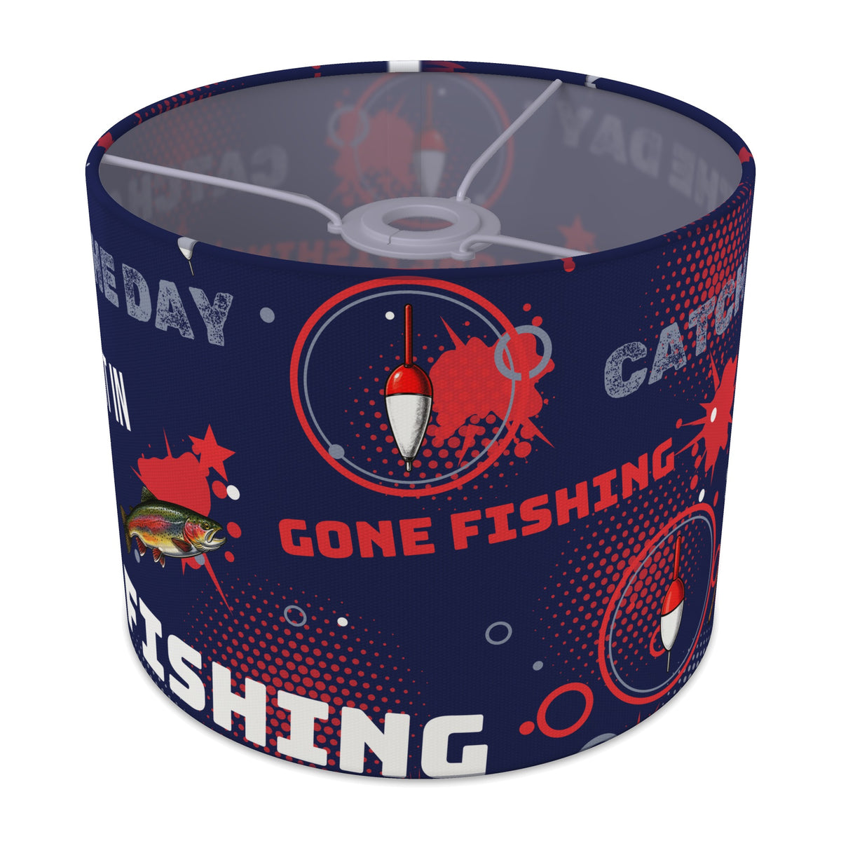 Navy Reel It In II lampshade - 25cm x 20cm Ceiling