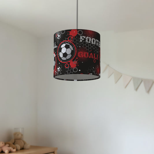 Black Football Crazy II lampshade - 20cm x 18.5cm Ceiling - photo 2