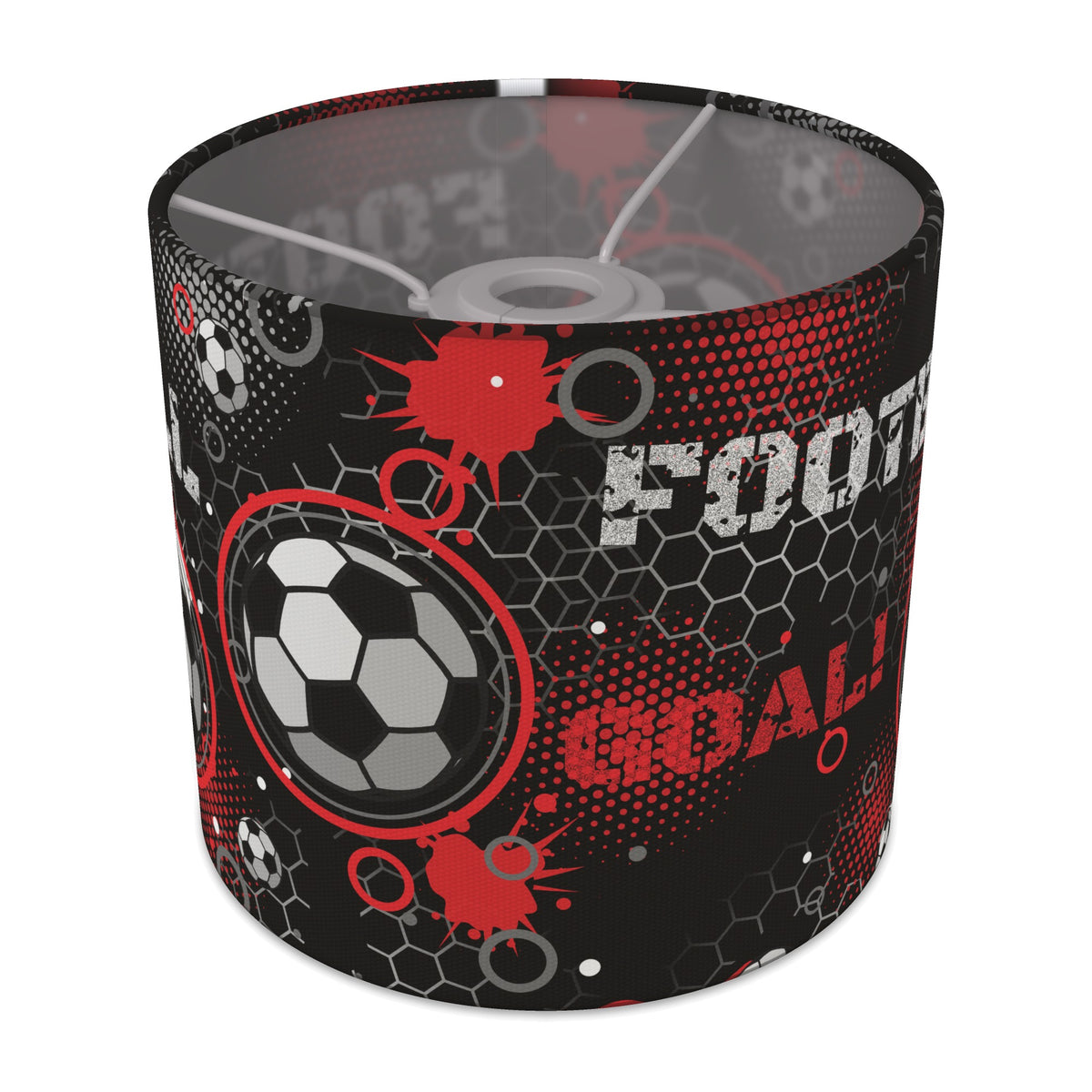 Black Football Crazy II lampshade - 20cm x 18.5cm Ceiling - main photo