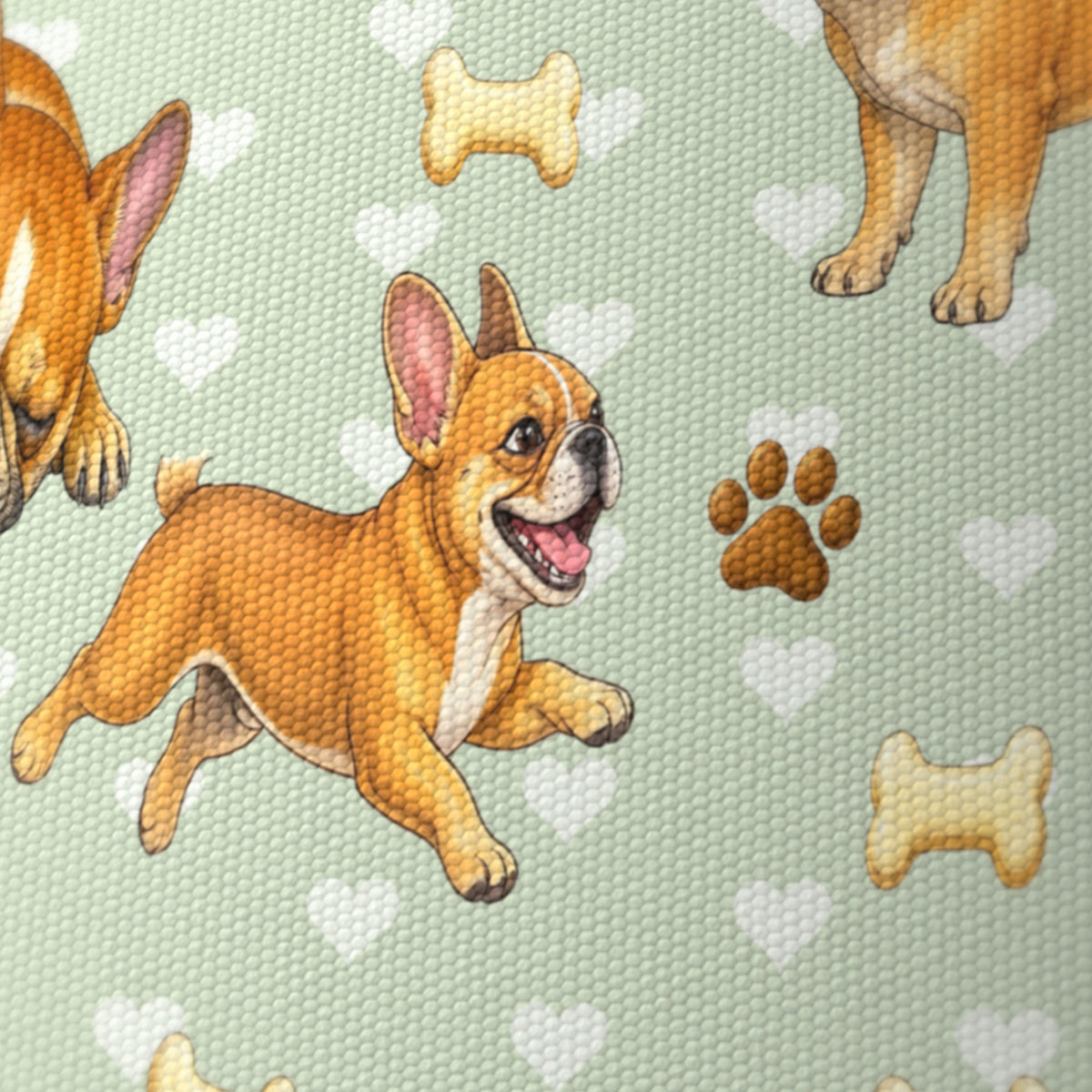 Sage French Bulldog Love II lampshade - 20cm x 18.5cm Ceiling - photo 6