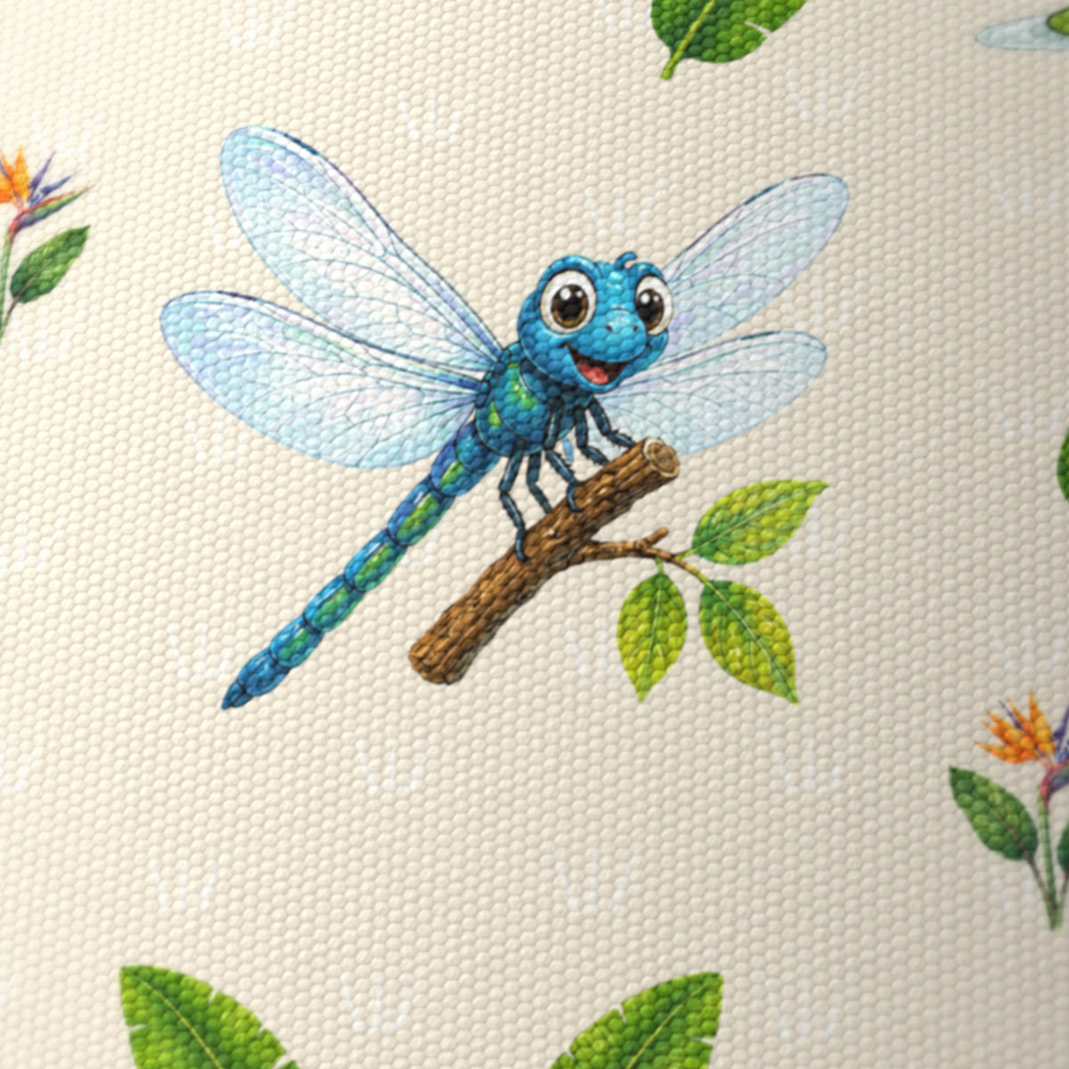 Cream Bug Friends II lampshade - 20cm x 18.5cm Ceiling - photo 6