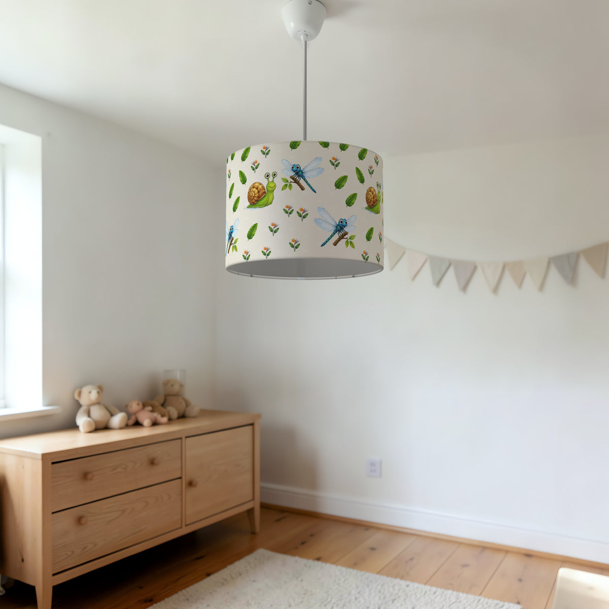 Cream Bug Friends II lampshade - 20cm x 18.5cm Ceiling - photo 3