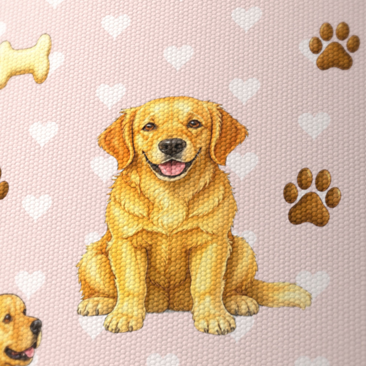 Blush Golden Retriever Love II lampshade - 20cm x 18.5cm Ceiling - photo 6