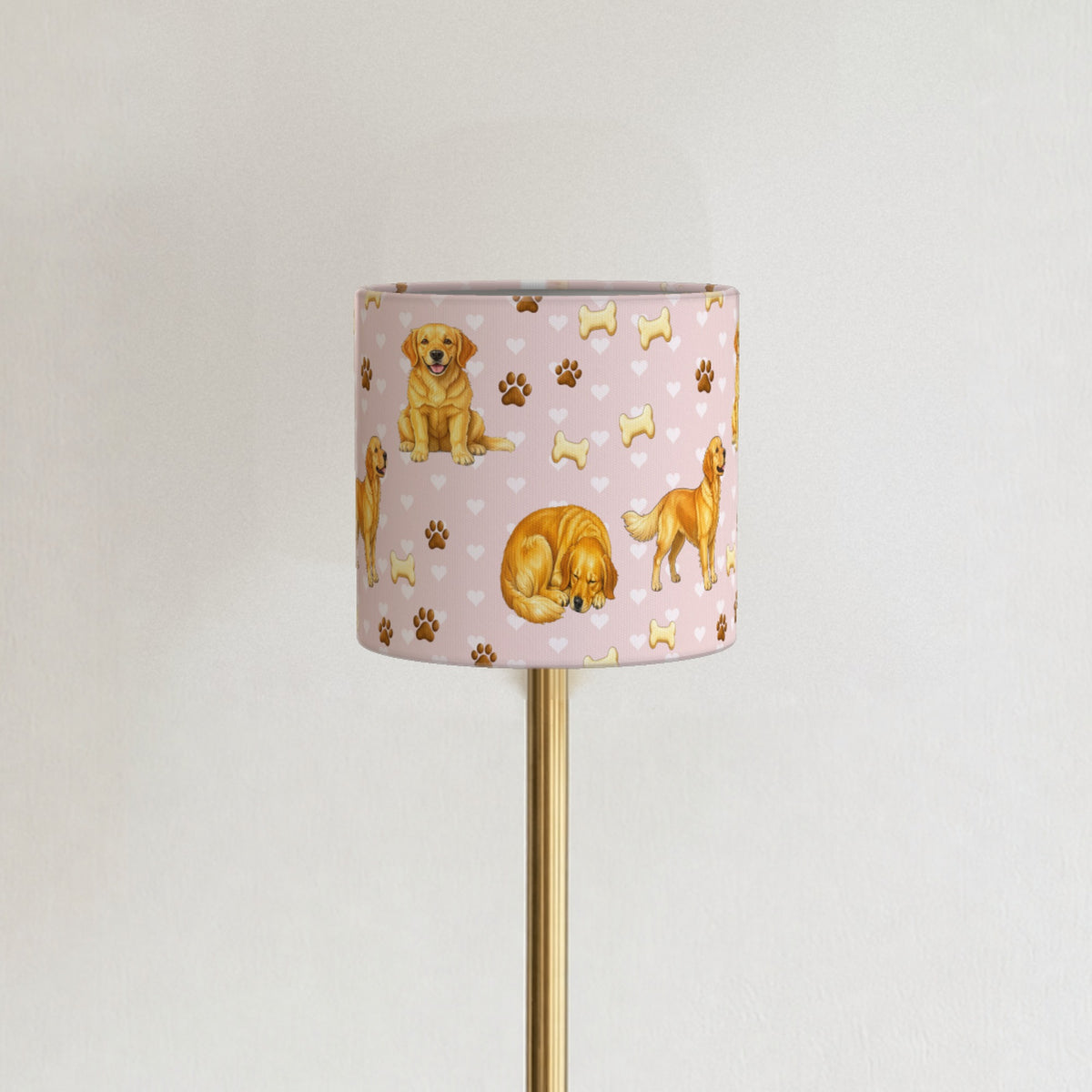 Blush Golden Retriever Love II lampshade - 20cm x 18.5cm Ceiling - photo 3