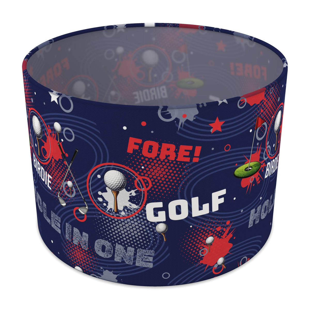 Navy Golf Pro II lampshade - 30cm x 21cm Table