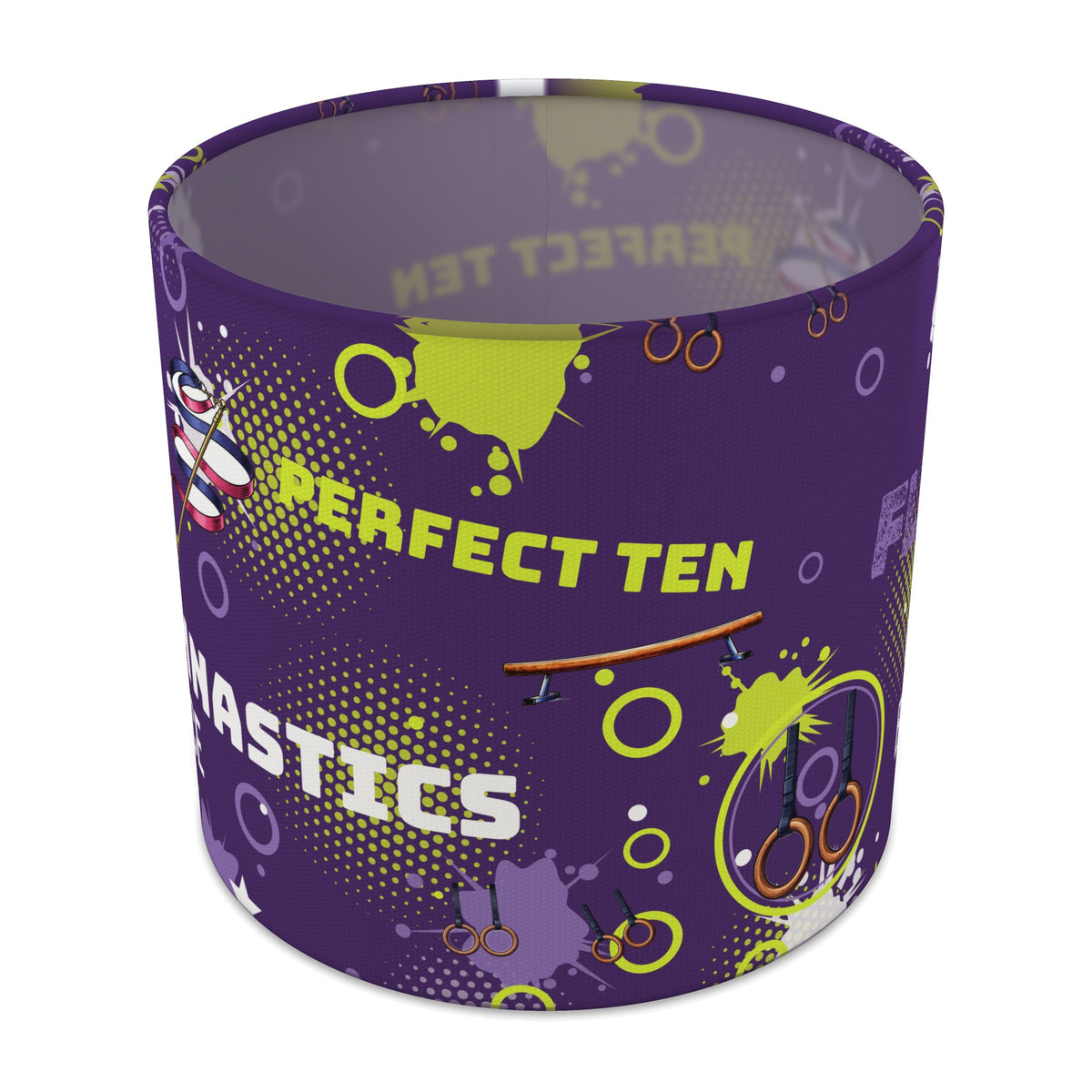 Purple Gymnastics Star II lampshade - 20cm x 18.5cm Table