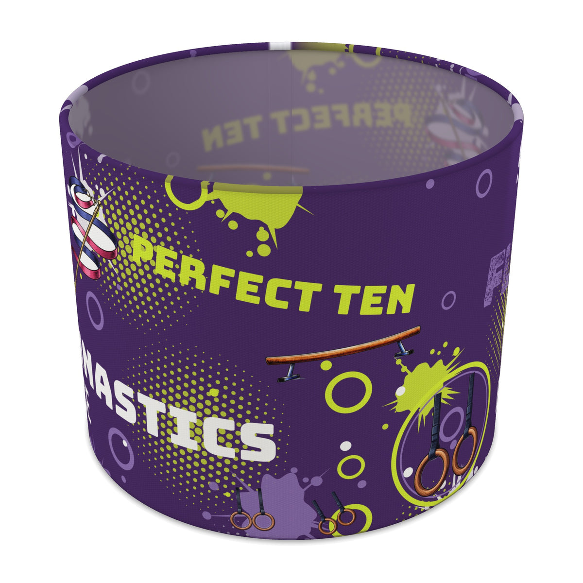 Purple Gymnastics Star II lampshade - 25cm x 20cm Table