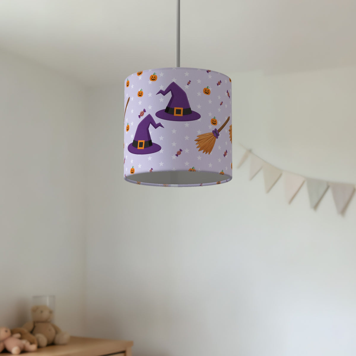 Lilac Halloween II lampshade - 20cm x 18.5cm Ceiling - photo 2
