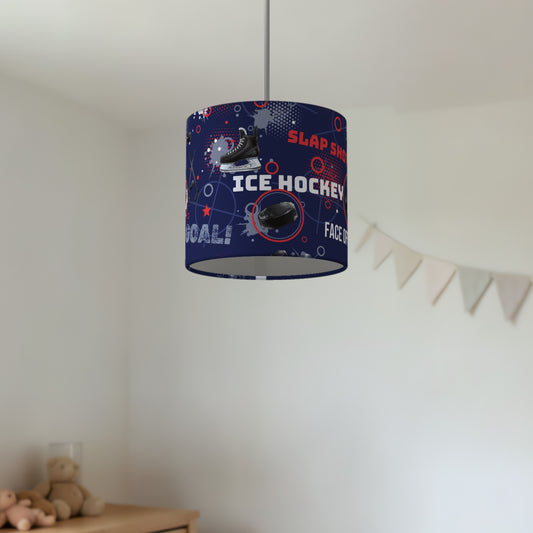 Navy Ice Hockey Face II lampshade - 20cm x 18.5cm Ceiling - photo 2