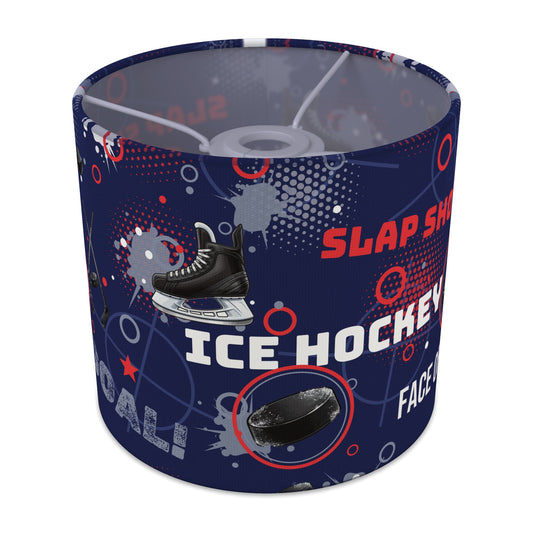 Navy Ice Hockey Face II lampshade - 20cm x 18.5cm Ceiling - main photo