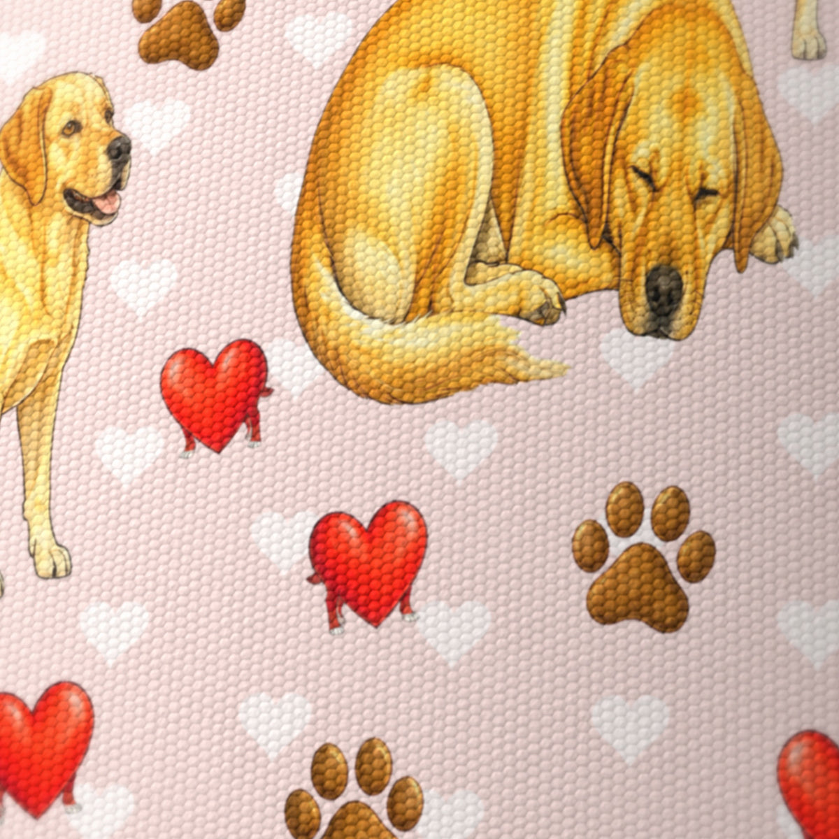 Blush Labrador Love II lampshade - 20cm x 18.5cm Ceiling - photo 6