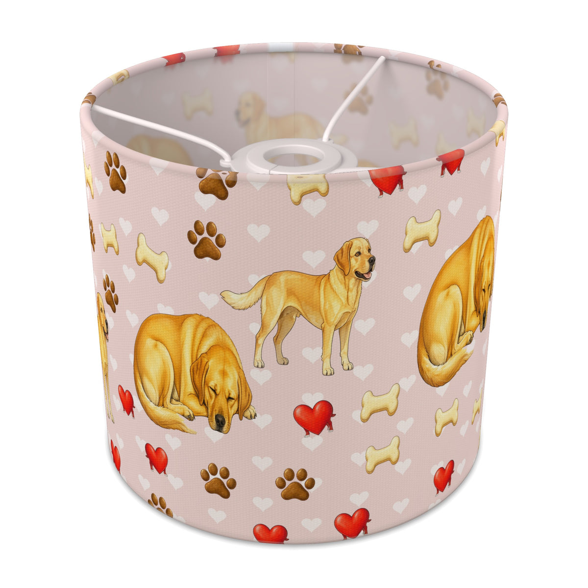 Blush Labrador Love II lampshade - 20cm x 18.5cm Ceiling - main photo