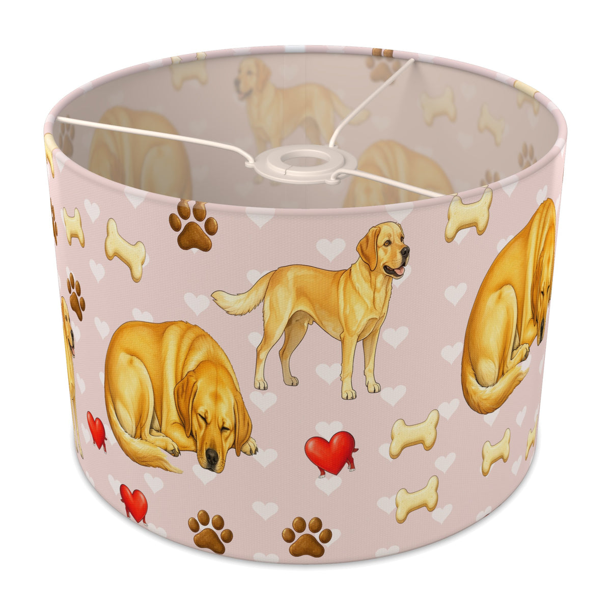 Blush Labrador Love II lampshade - 30cm x 21cm Ceiling