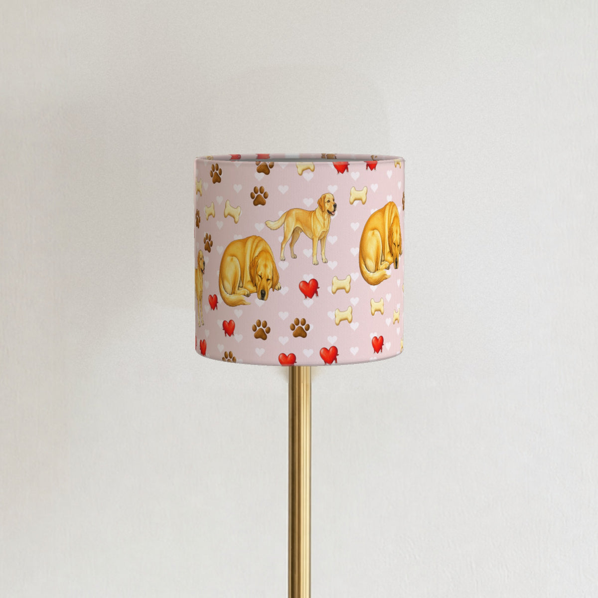 Blush Labrador Love II lampshade - 20cm x 18.5cm Ceiling - photo 3