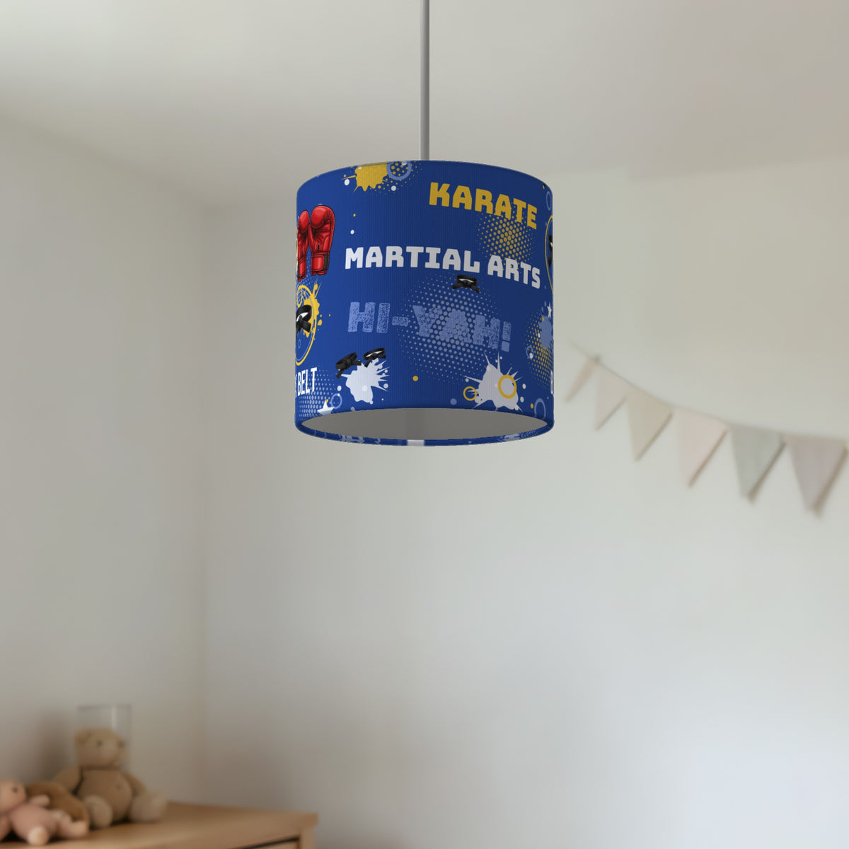 Royal Karate Kid II lampshade - 20cm x 18.5cm Ceiling - photo 2