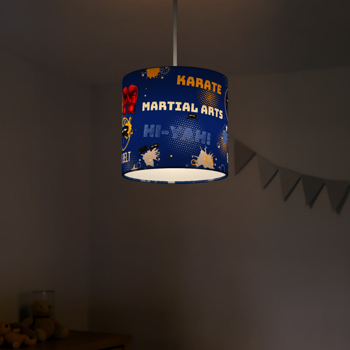 Royal Karate Kid II lampshade - 20cm x 18.5cm Ceiling - photo 5