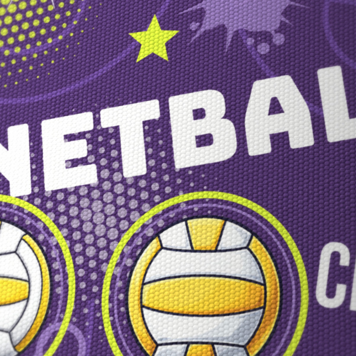 Purple Netball Star II lampshade - 20cm x 18.5cm Ceiling - photo 6