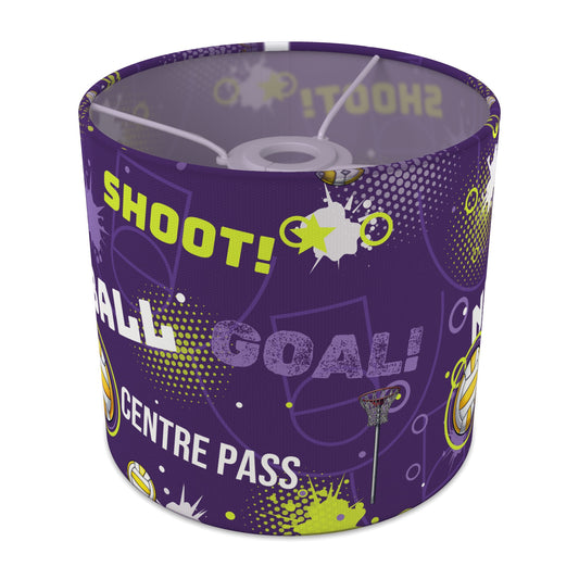 Purple Netball Star II lampshade - 20cm x 18.5cm Ceiling - main photo
